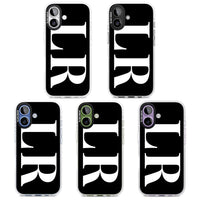 Lettres blanches et noires personnalisées