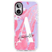 Personalised Pink & Purple Marble