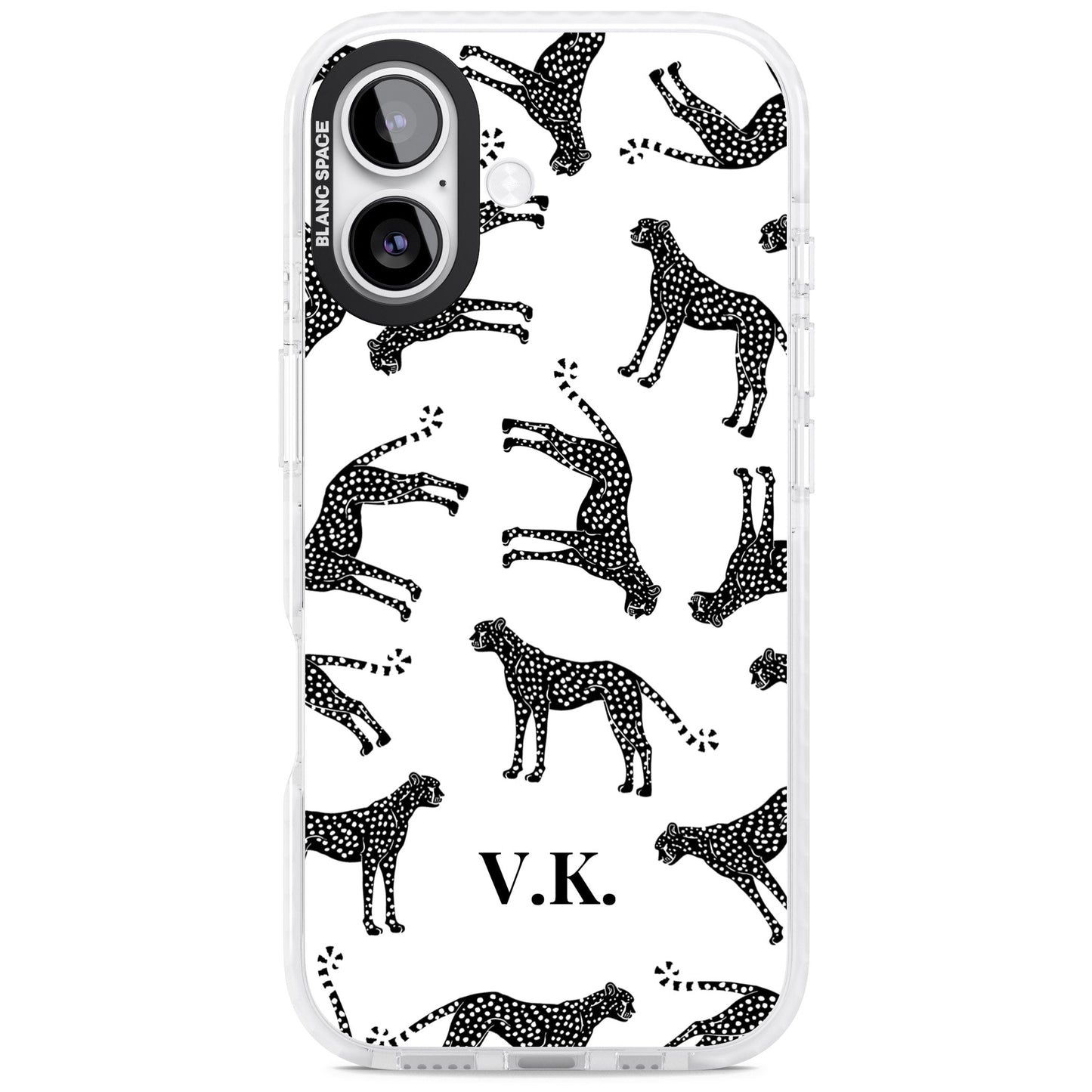 Personalised Black & White Cheetah Pattern