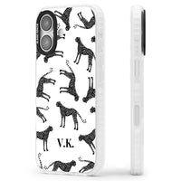 Personalised Black & White Cheetah Pattern