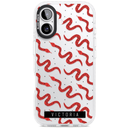 Personalised Red Snake Pattern