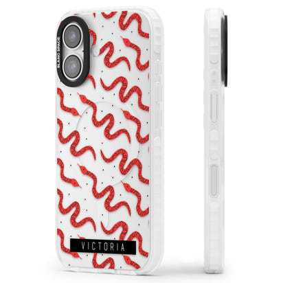 Personalised Red Snake Pattern