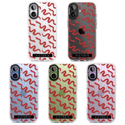 Personalised Red Snake Pattern