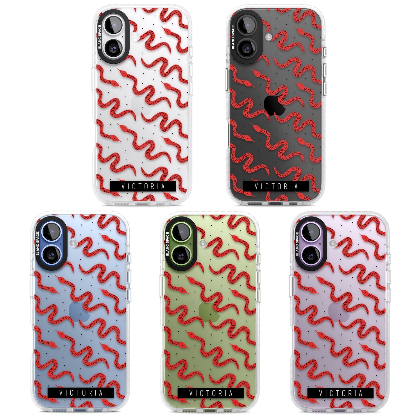 Personalised Red Snake Pattern