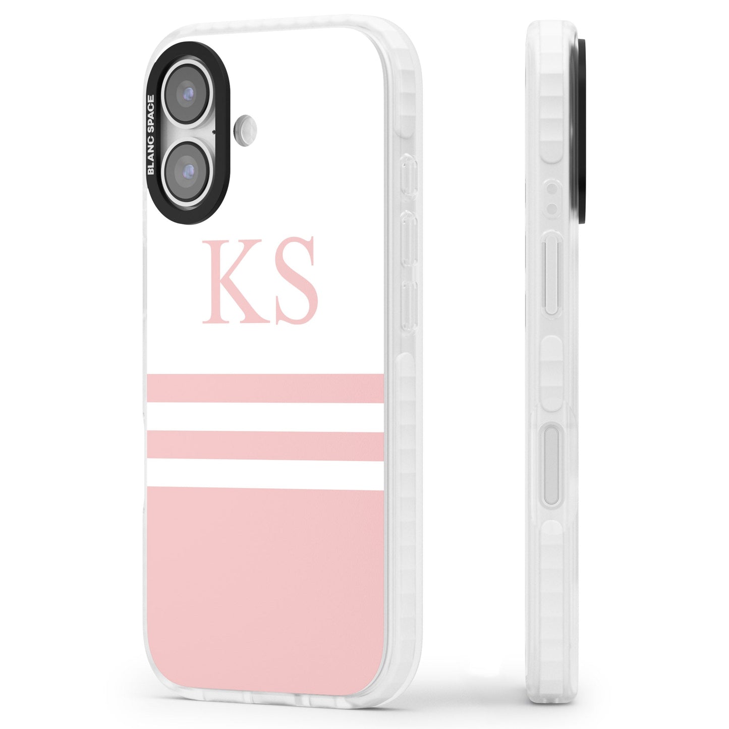 Personalised Pink Stripes & Initials