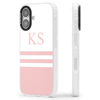 Personalised Pink Stripes & Initials