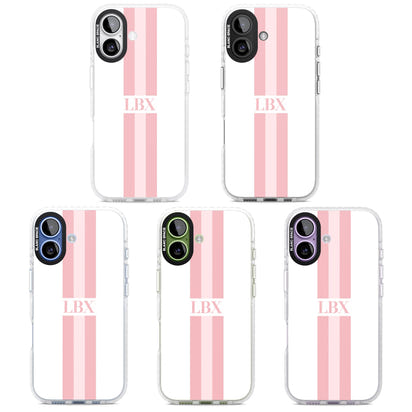 Personalised Minimal Pink Stripe