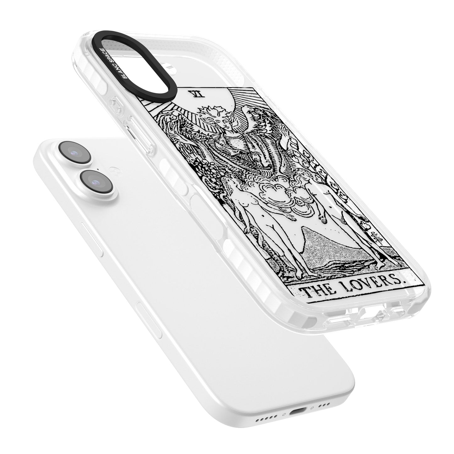 Personalisierte Tarotkarte „Die Liebenden“ (Transparent)