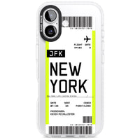 Personalised New York Boarding Pass