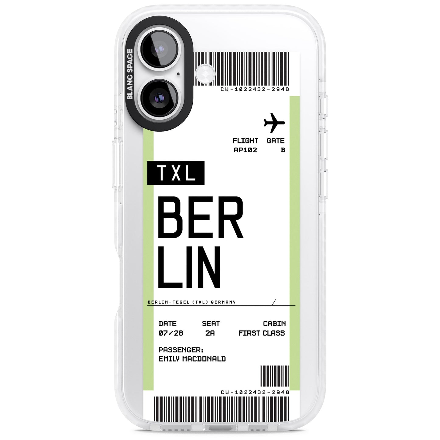 Personalised Berlin Boarding Pass