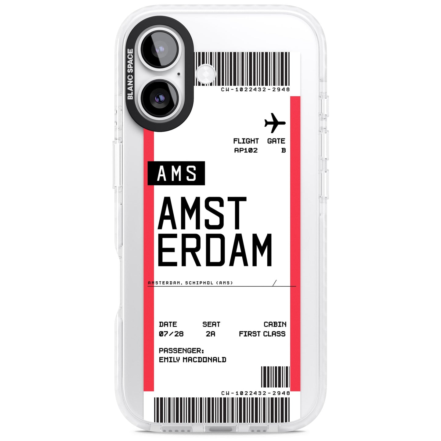 Personalised Amsterdam Boarding Pass