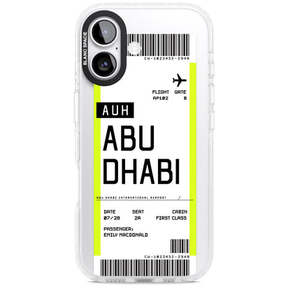 Personalised Abu Dhabi Boarding Pass