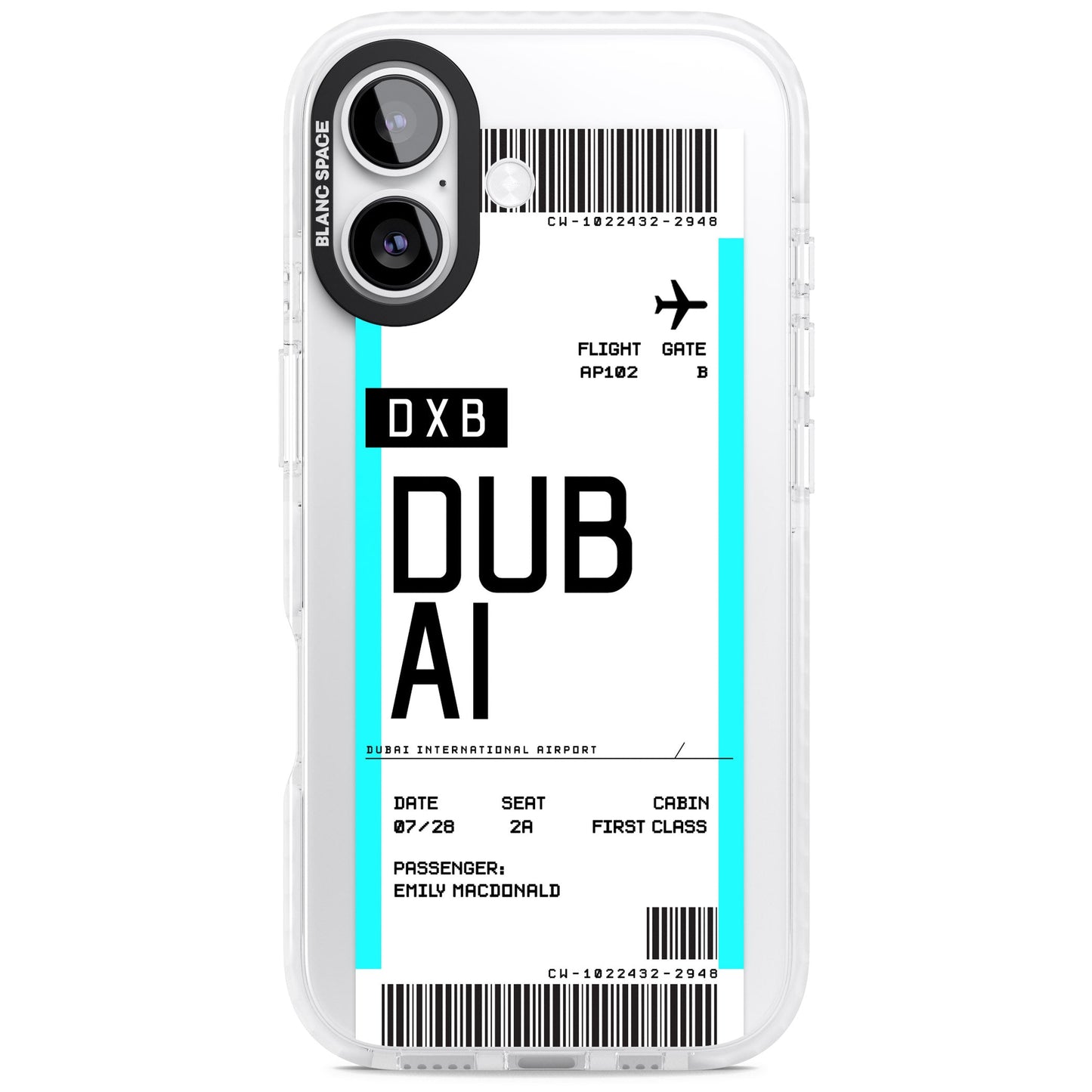 Personalised Dubai Boarding Pass