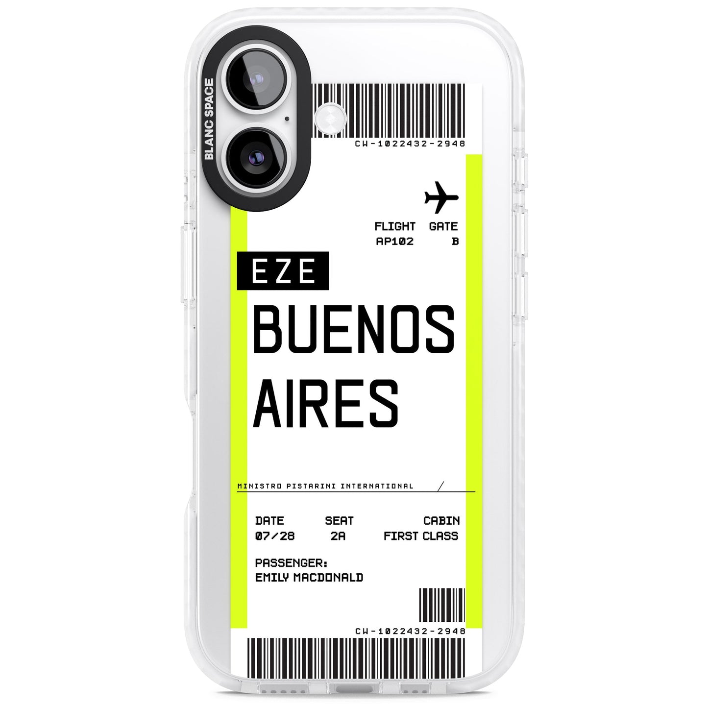 Personalised Buenos Aires Boarding Pass