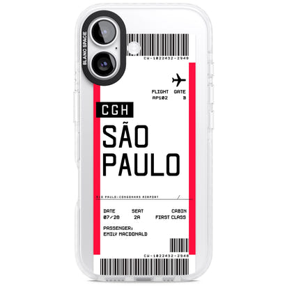 Personalisierte Bordkarte für São Paulo