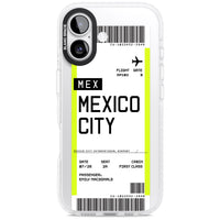 Carte d'embarquement personnalisée pour Mexico
