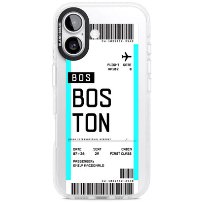 Personalised Boston Boarding Pass