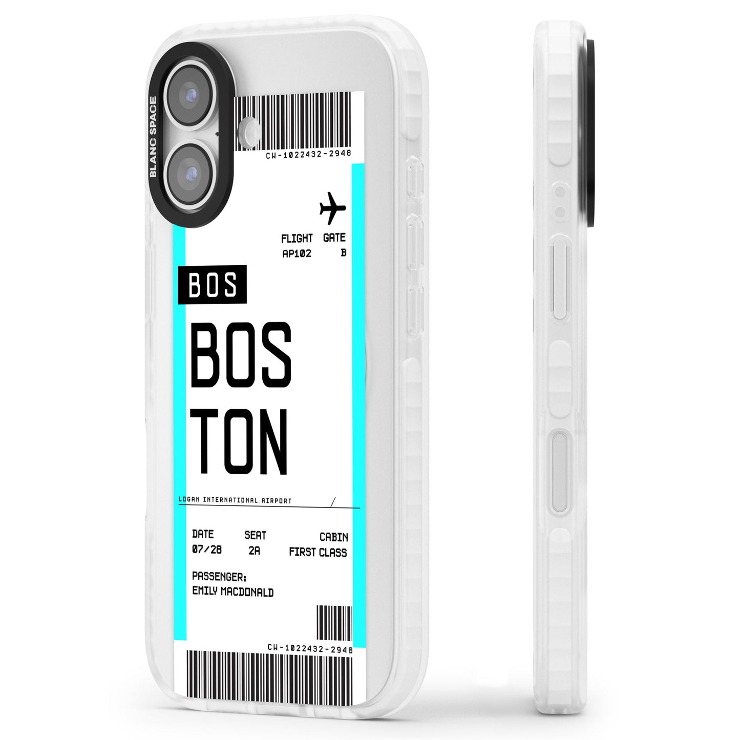 Personalised Boston Boarding Pass