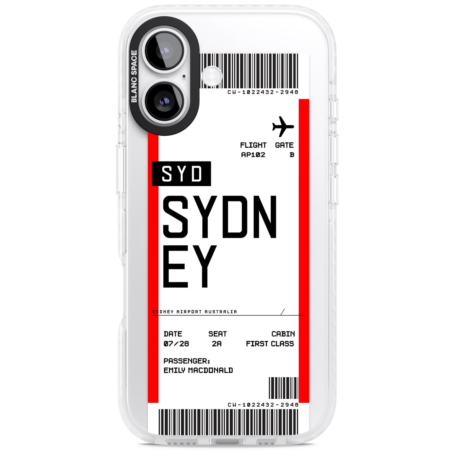 Personalised Sydney Boarding Pass