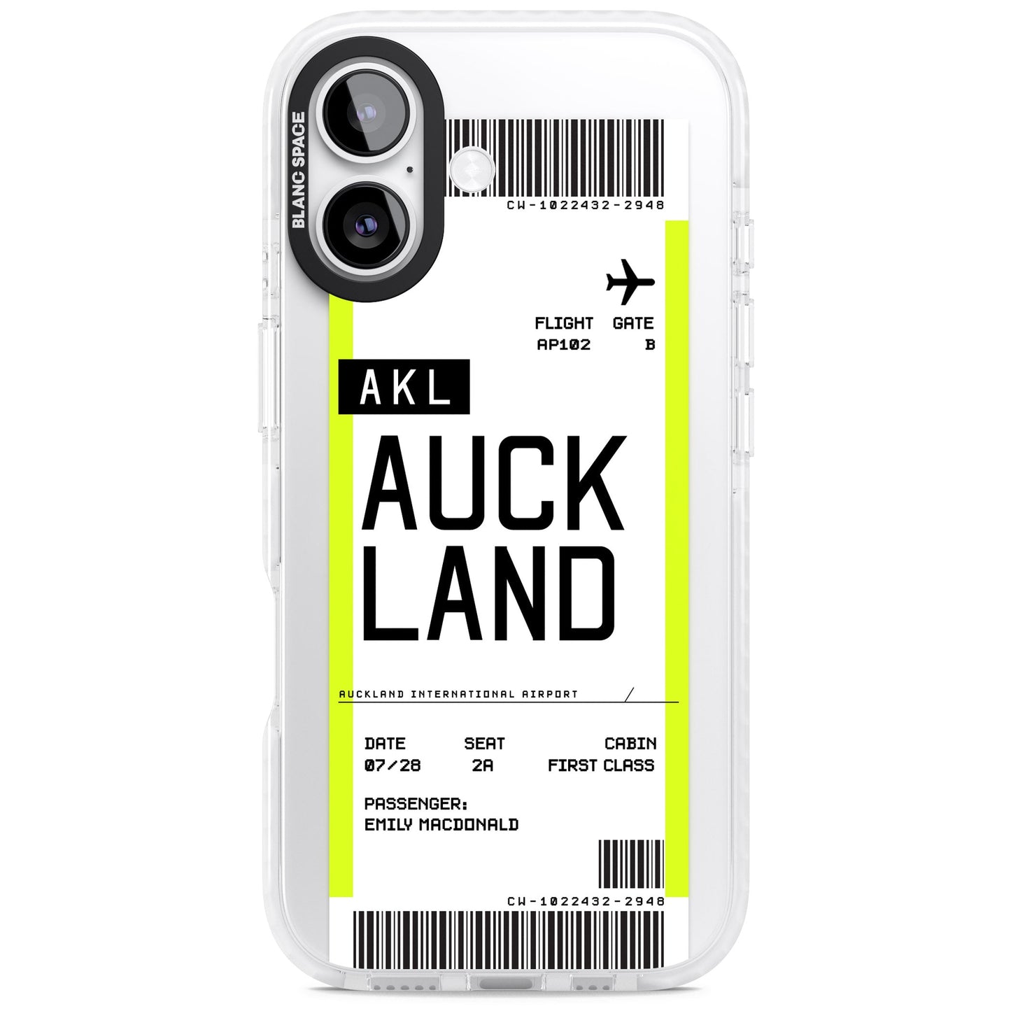 Personalised Auckland Boarding Pass