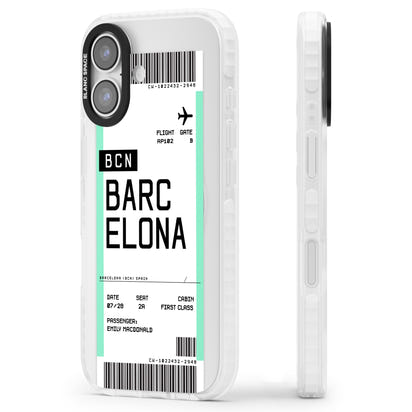Personalised Barcelona Boarding Pass