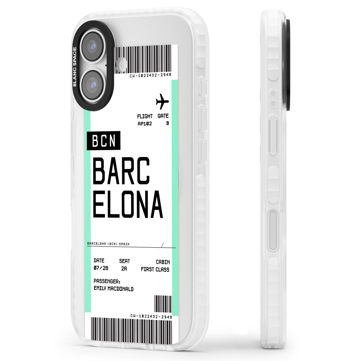 Personalised Barcelona Boarding Pass