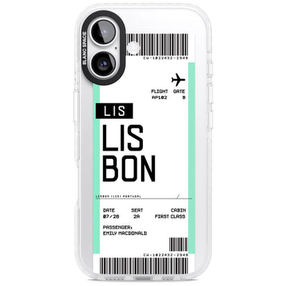 Personalised Lisbon Boarding Pass