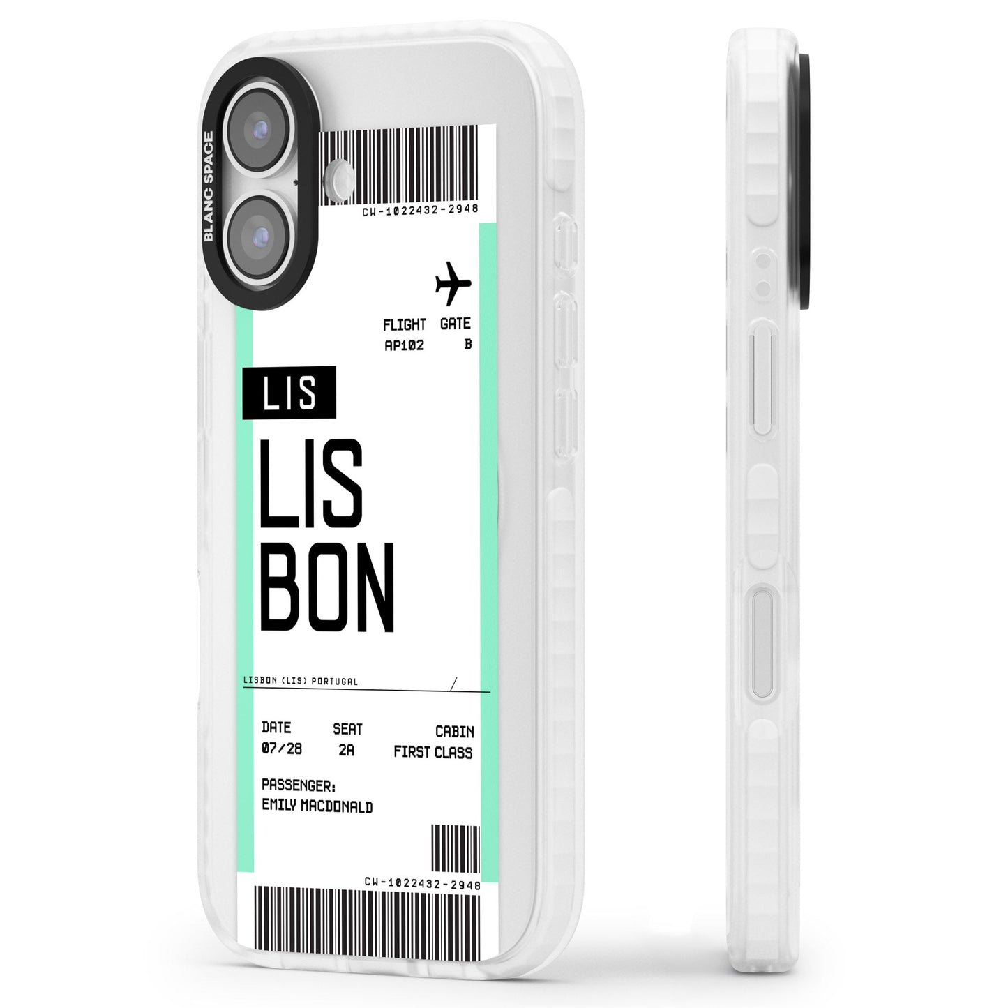 Personalised Lisbon Boarding Pass