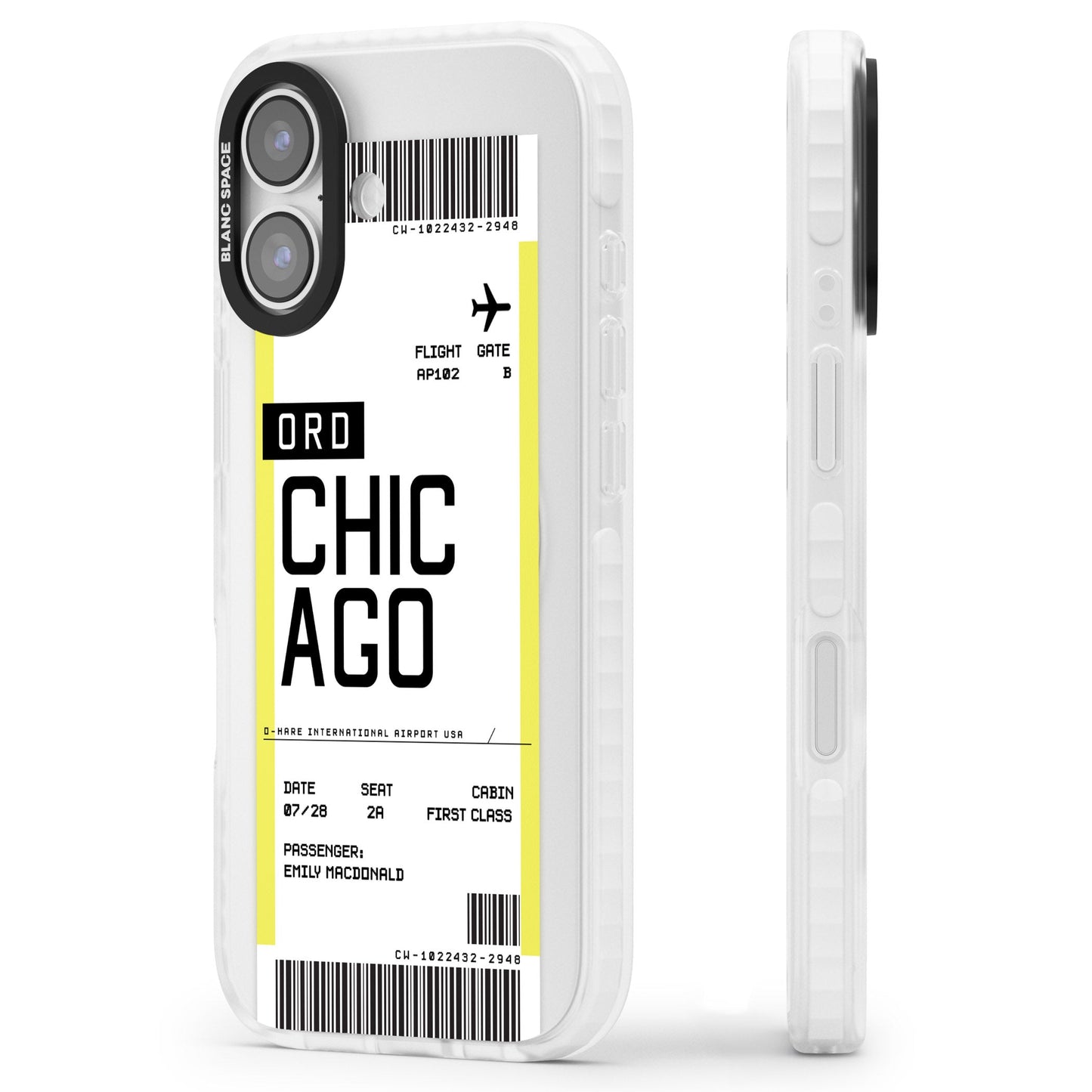 Personalised Chicago Boarding Pass