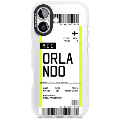 Personalised Orlando Boarding Pass