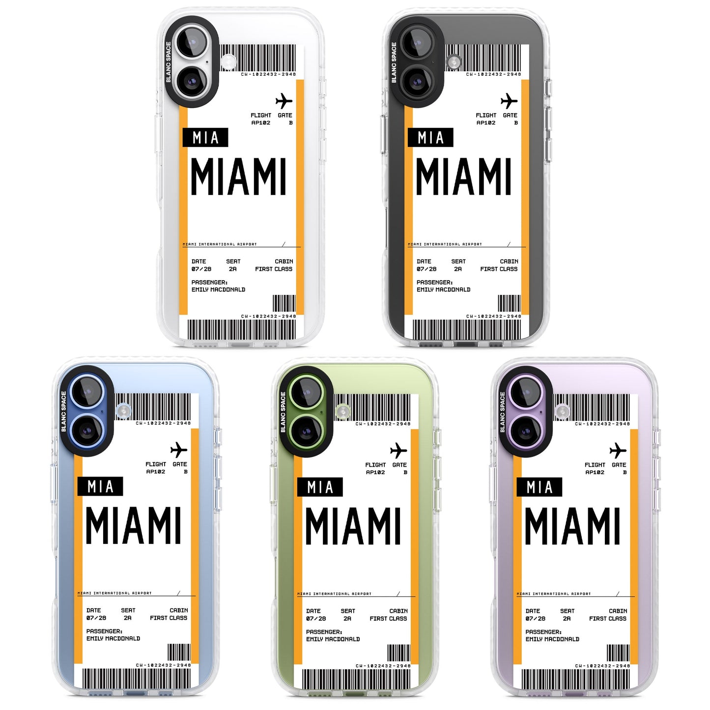 Personalised Miami Boarding Pass