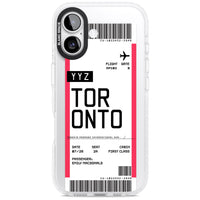 Personalised Toronto Boarding Pass