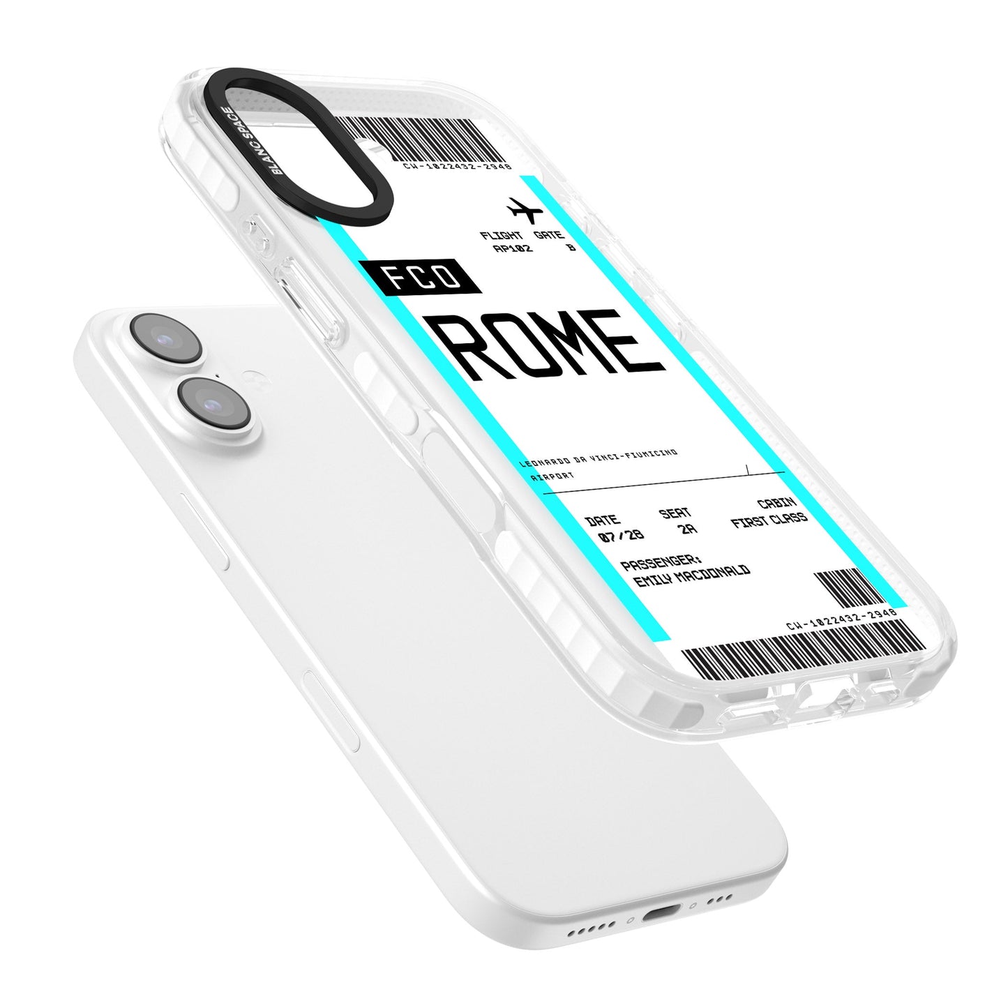 Personalised Rome Boarding Pass