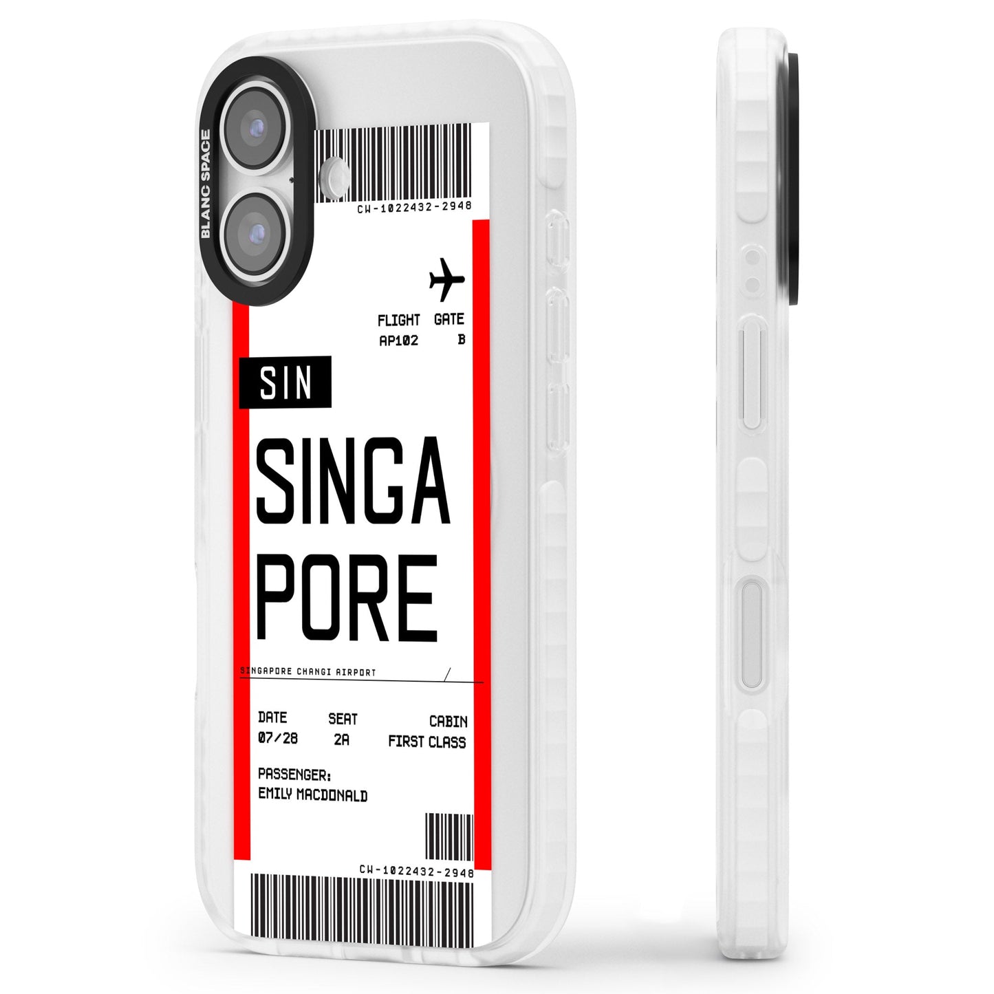 Personalised Singapore Boarding Pass