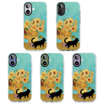 Cat with Van Gogh's Sunflowers