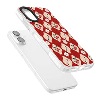 Vintage Cherry Diamond Pattern