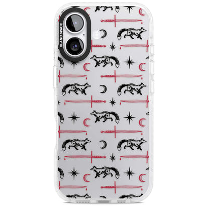 Motif renard et lame