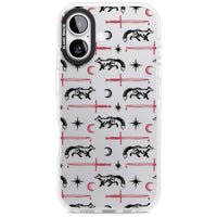 Motif renard et lame