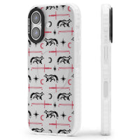 Motif renard et lame