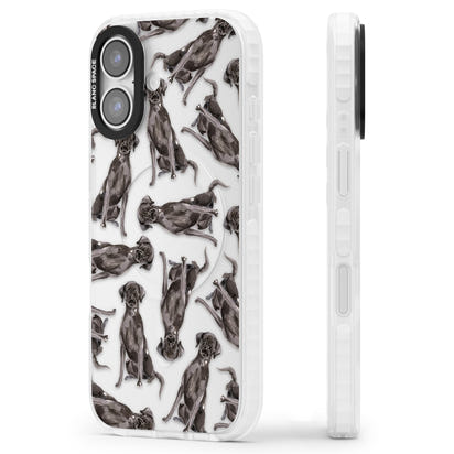 Black Labrador Watercolor Pattern