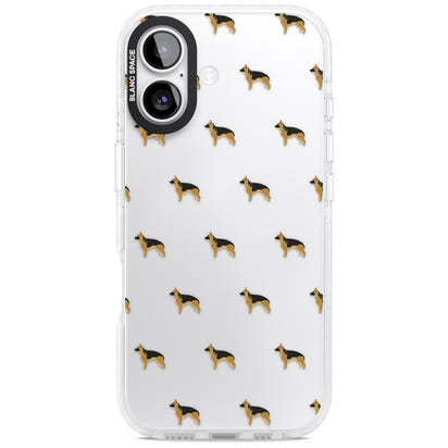 German Shepherd Pattern Clear