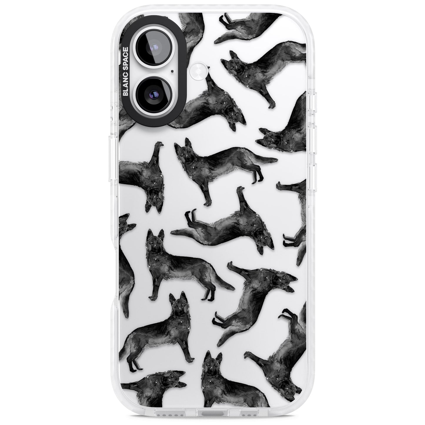 German Shepherd Pattern Black