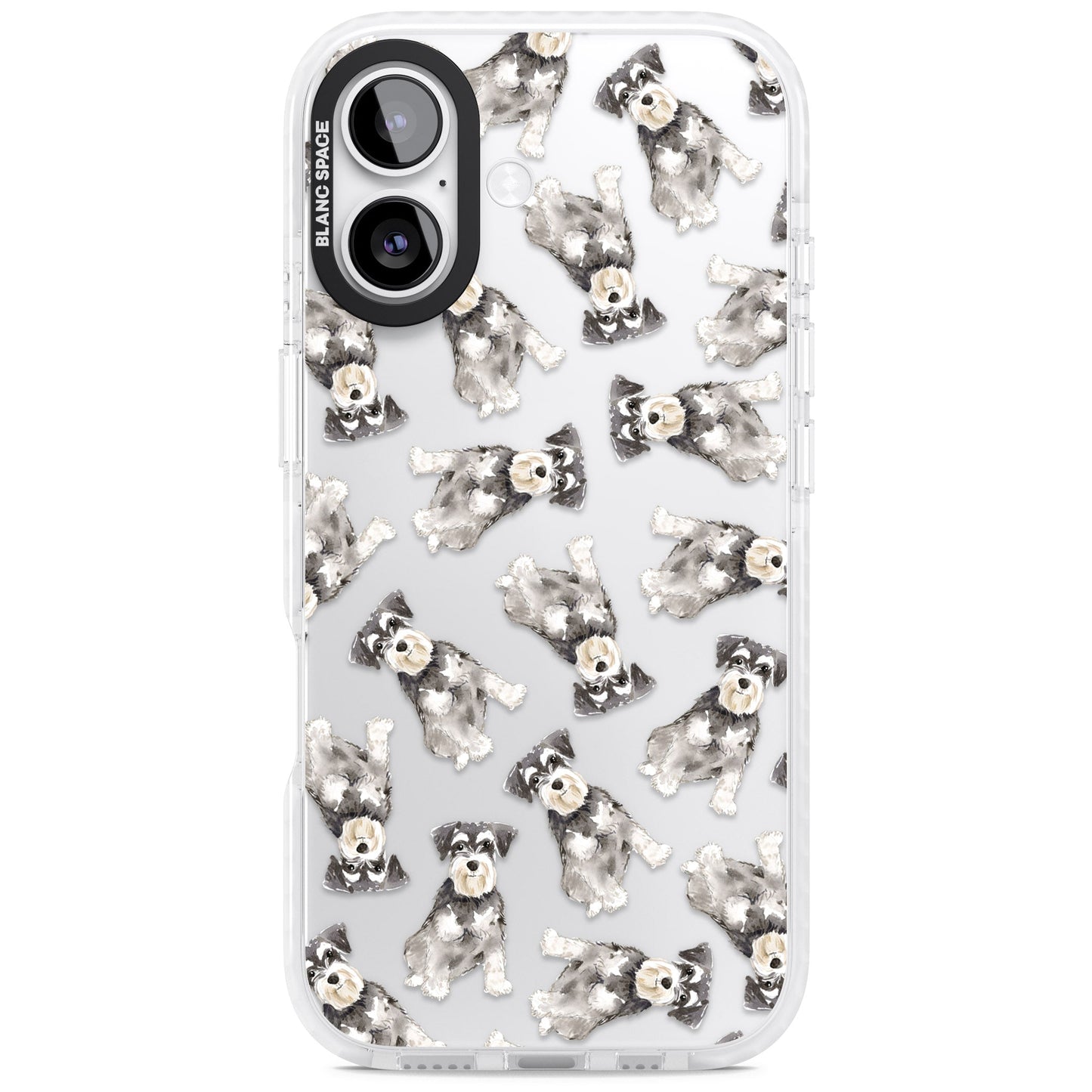 Aquarellzeichnung eines Zwergschnauzers