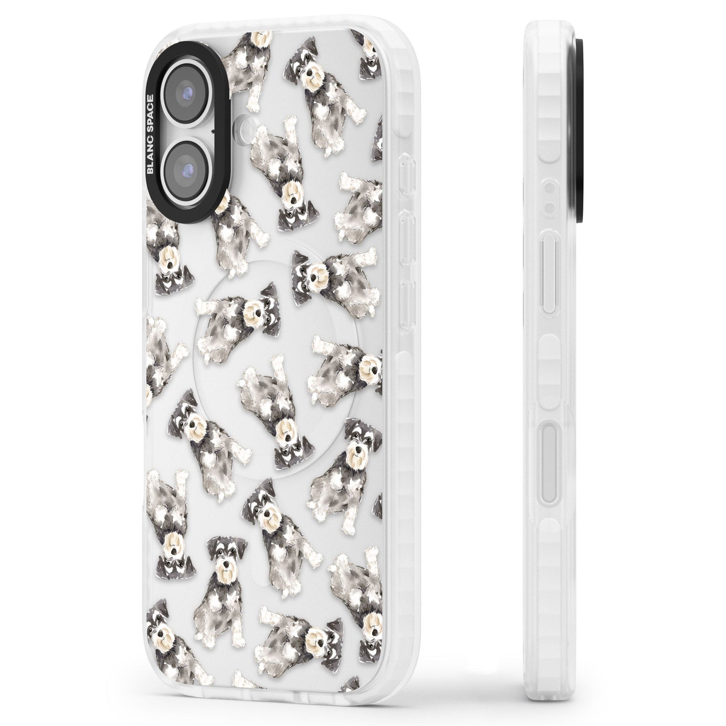 Aquarellzeichnung eines Zwergschnauzers