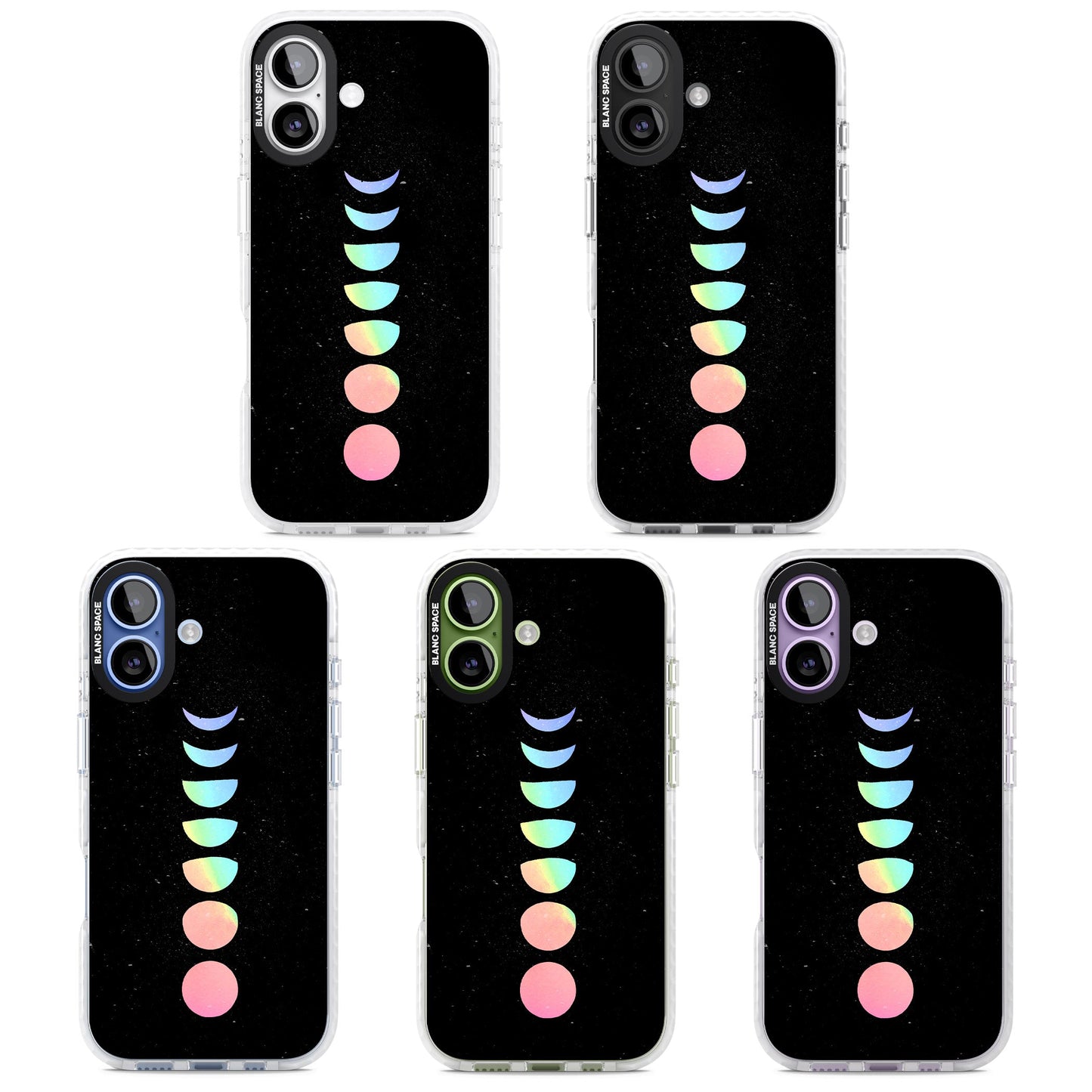 Pastel Moon Phases