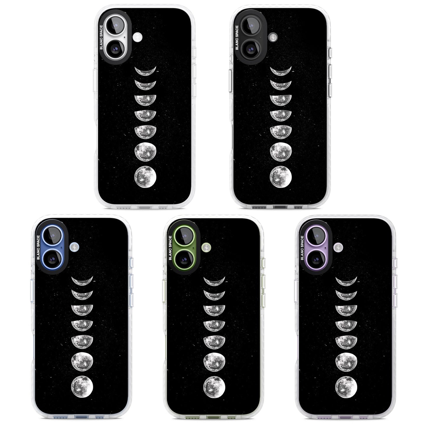 Light Watercolour Moons