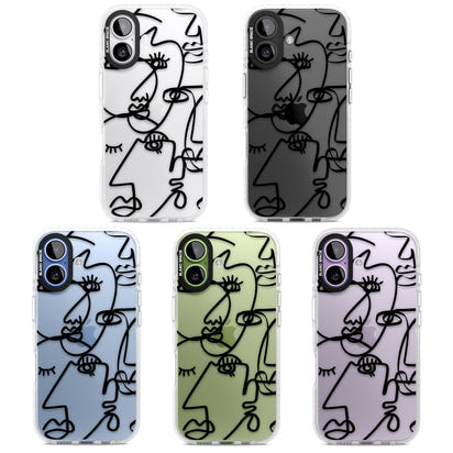 Abstract Line Art Black Clear