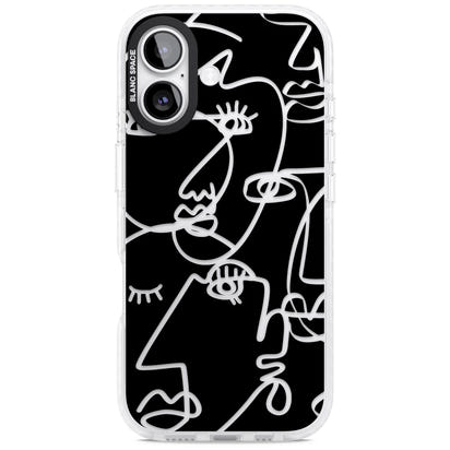 Abstract Line Art Clear Black