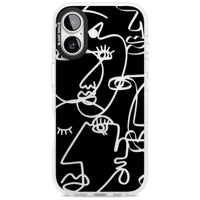 Abstract Line Art Clear Black
