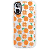 Orangefarbenes Muster